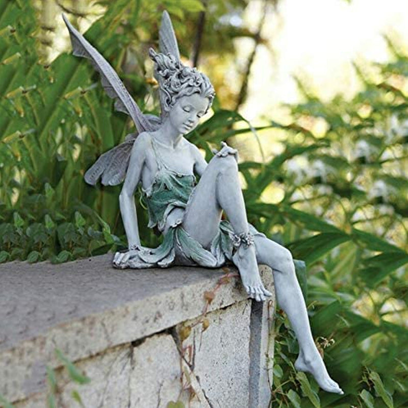 Sandsberg Sitting Fairy Garden Statue