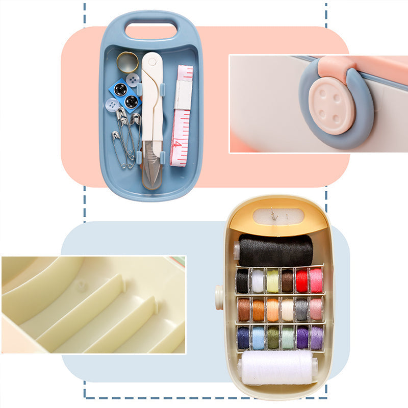 Sandsberg-in-One Sewing Box with Button and Thimble