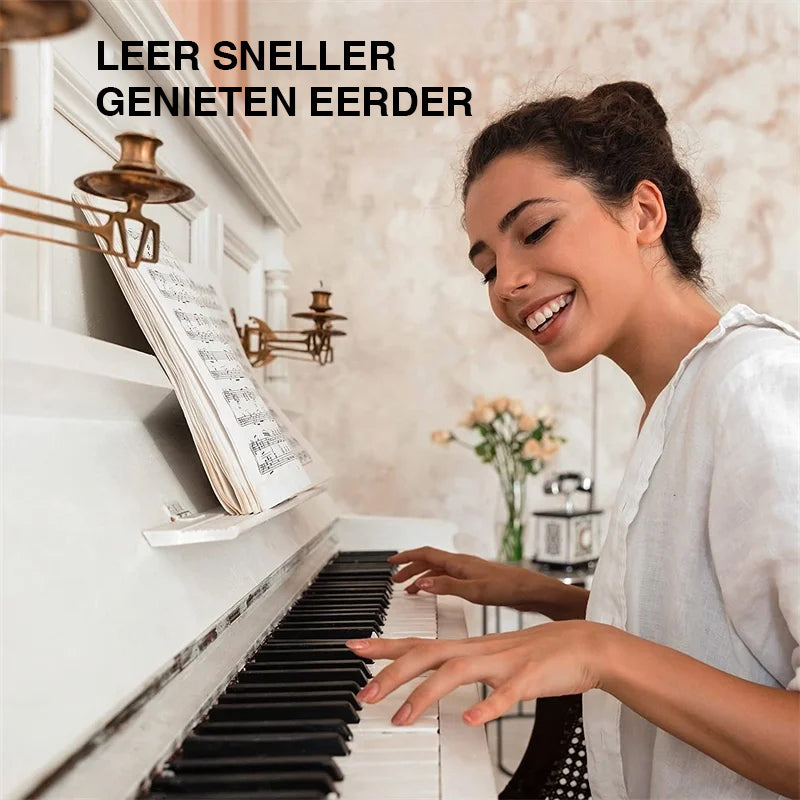 Removable Note Labels Made of Silicone for 88-Key Pianos and Keyboards