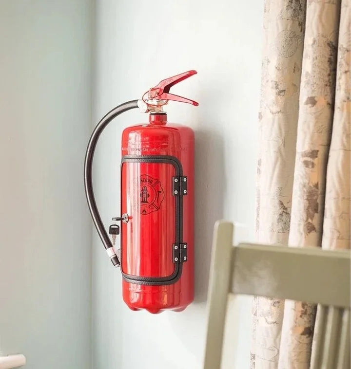 LiquorVault Deluxe Mini Bar | Modern industrial-style liquor storage with safety locks