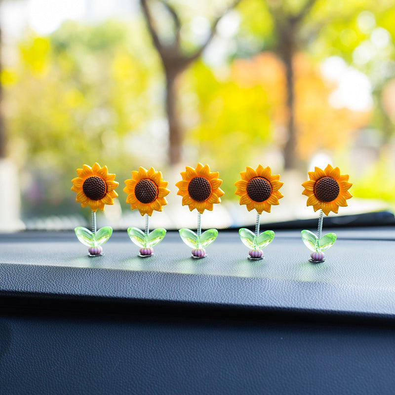SunnyRide - Cute Sunflower Car Ornament