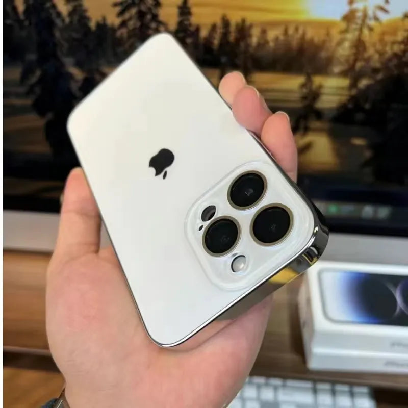 Elico Matt Painted Acrylic Tempered Glass iPhone Case