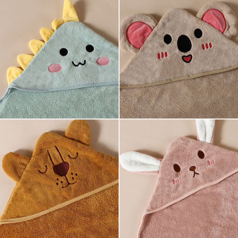 Cuddly Soft Hooded Bath Towel – Dries Quickly & Keeps Warm
