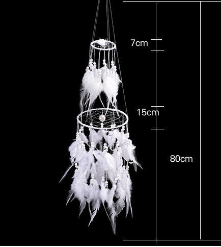 White Double Dreamcatcher