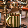 RetroChic Ceramic Coffee Set | Durable hand-painted mug and saucer for sophisticated beverage moments