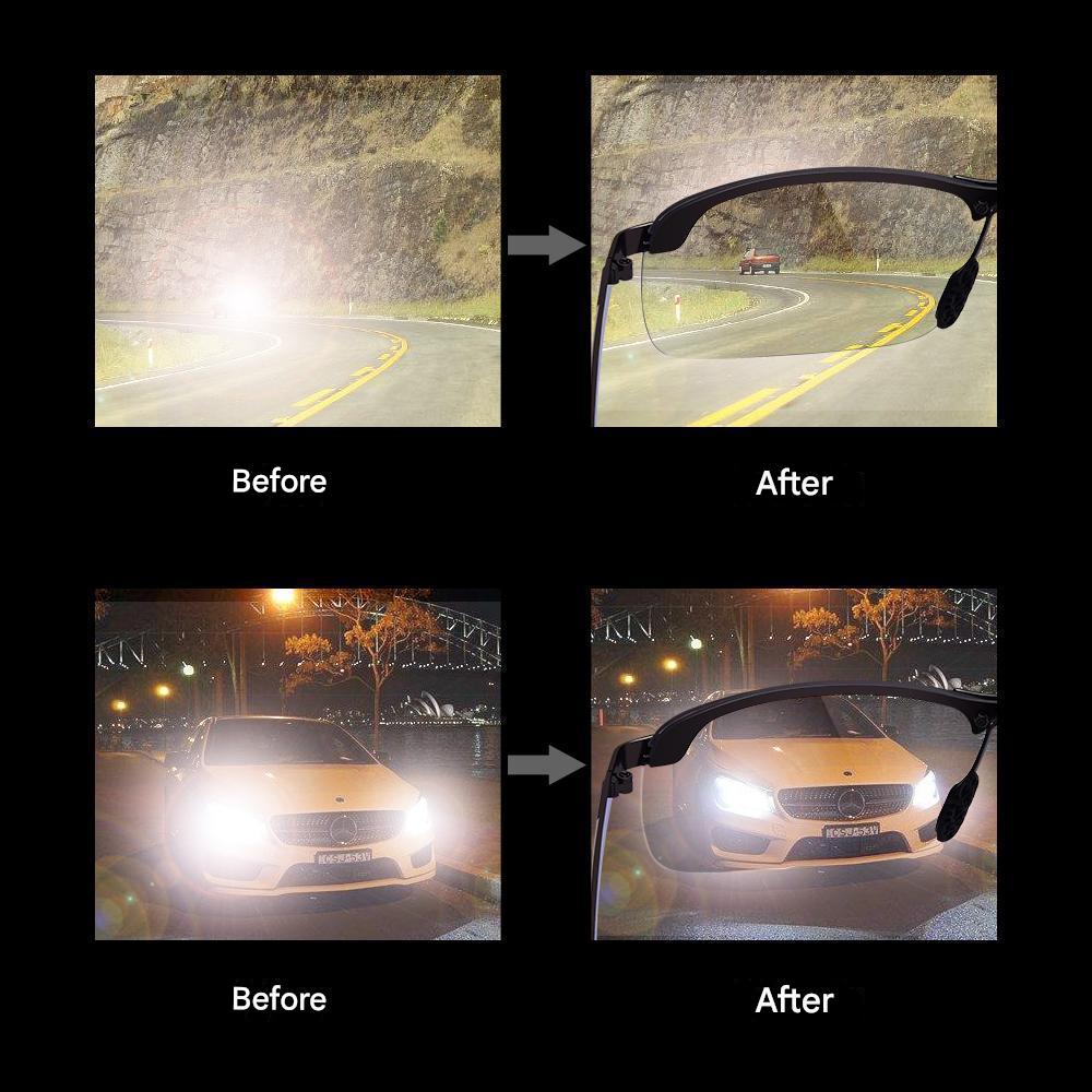 Stylish Photochromic Polarised Glasses for Day & Night – Nils