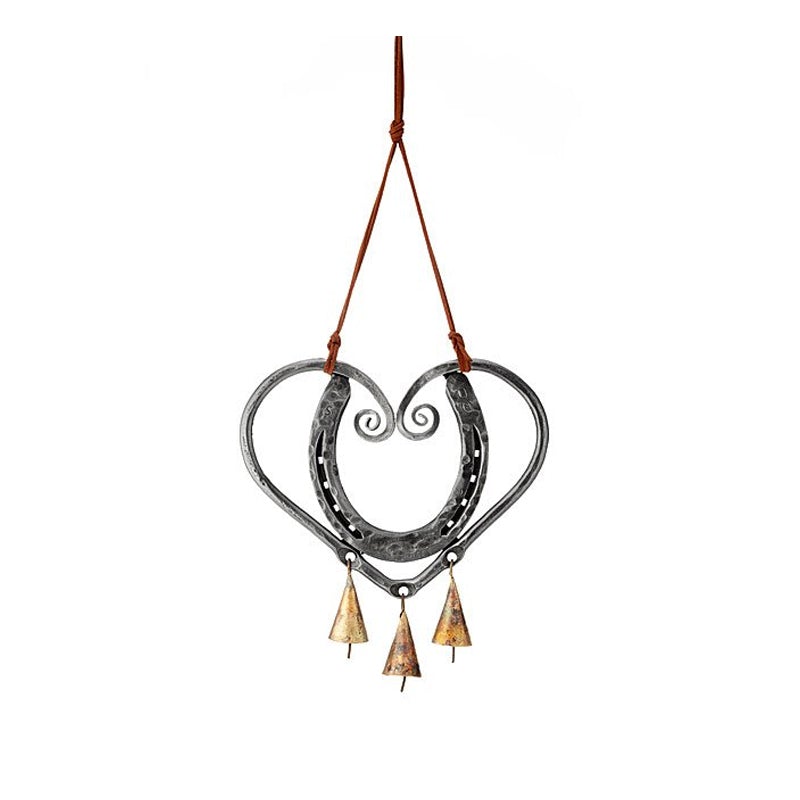 Wind Chime – LuckLove – recycled horseshoe – handcrafted pendant