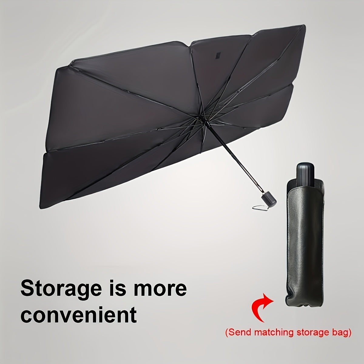 Compact Foldable Sunshade – Effective Windscreen Protection