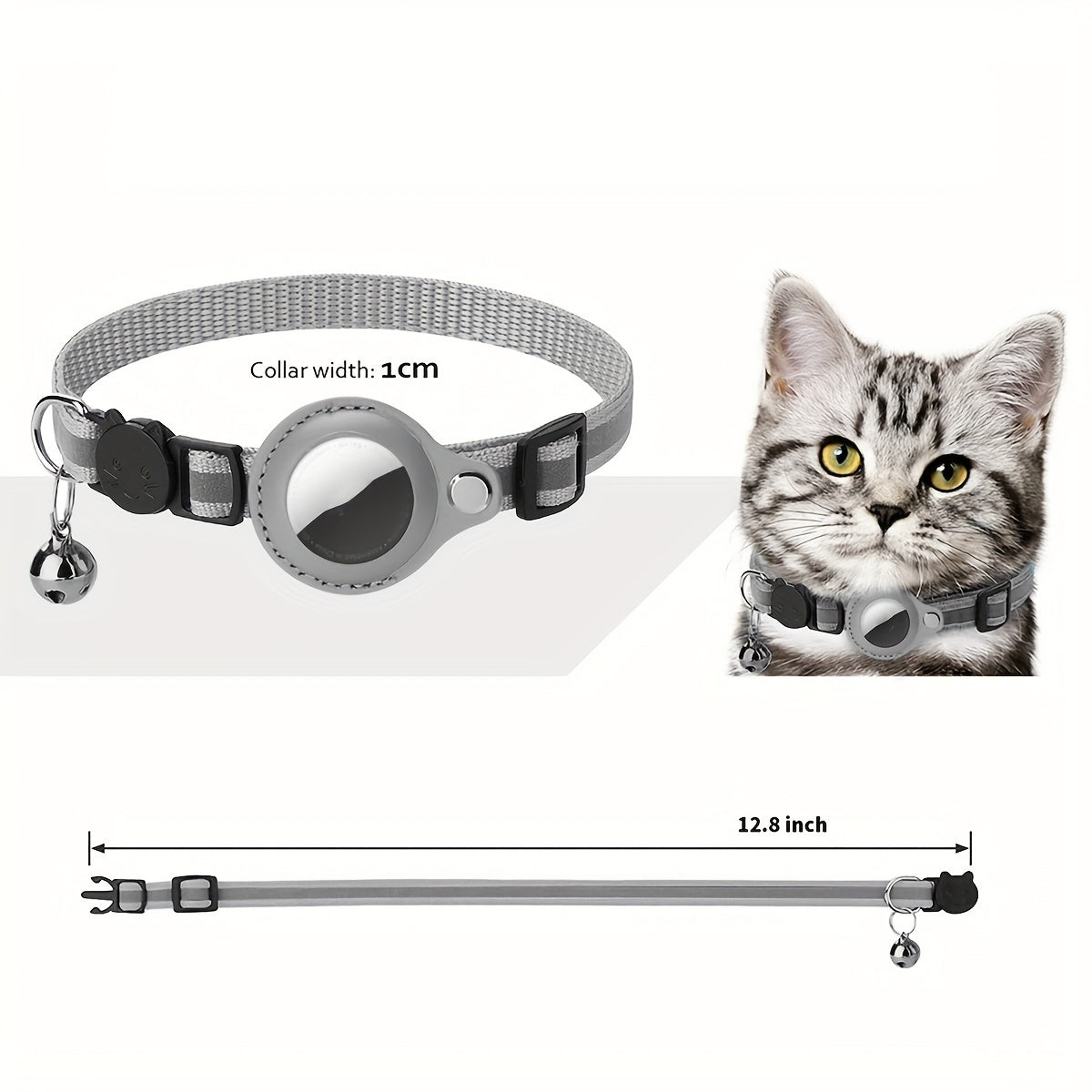 Reflective Cat Collar – Safety Buckle and Bell for Extra Visibility