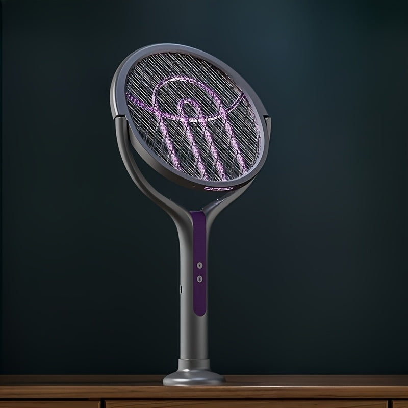 Foldable Electric Mosquito Zapper – Rechargeable with Extendable Handle