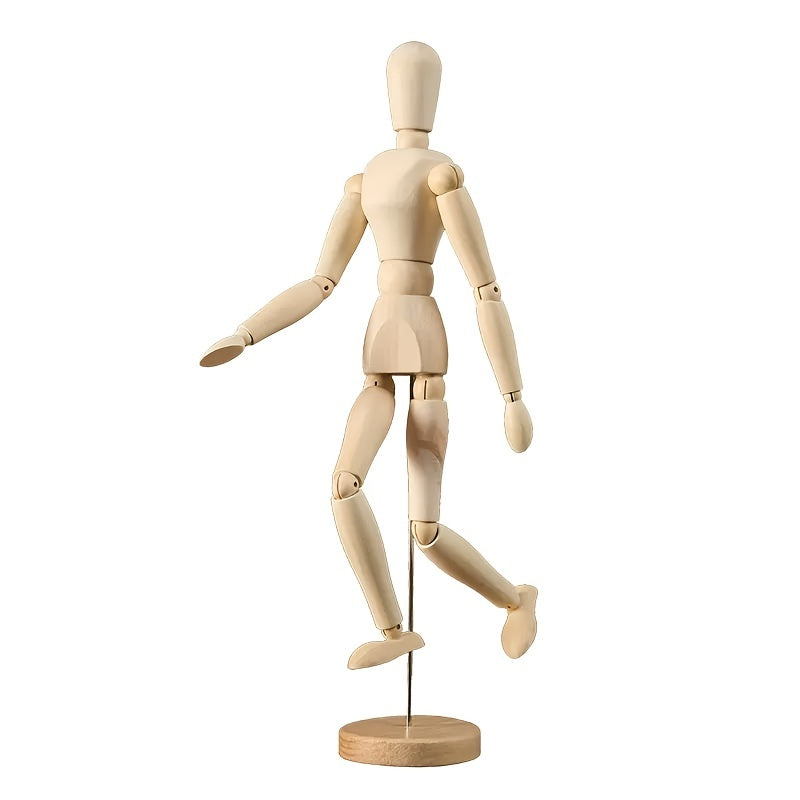 Apricot Wooden Art Mannequin – Flexible and Natural Look