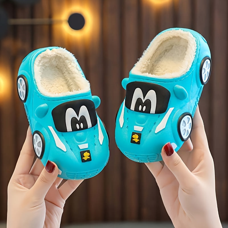 Joyful Car Slippers for Children - Playful and Comfortable for Home