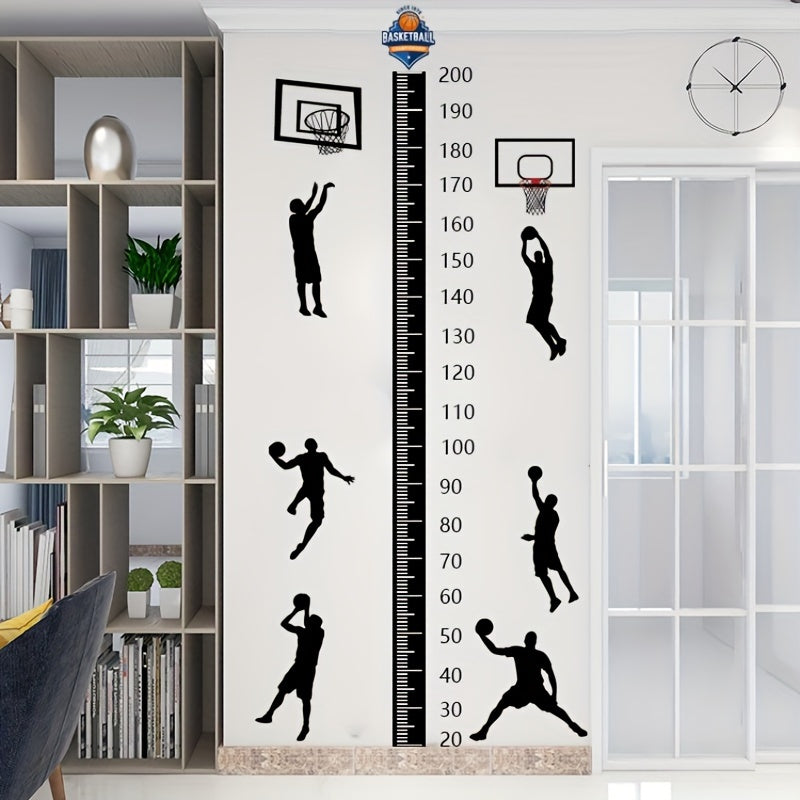 Animal Growth Chart Wall Stickers - Playful Measurement for Children