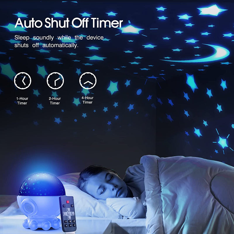 LED Night Light with Ocean & Star Projection + Music Function - DreamAura