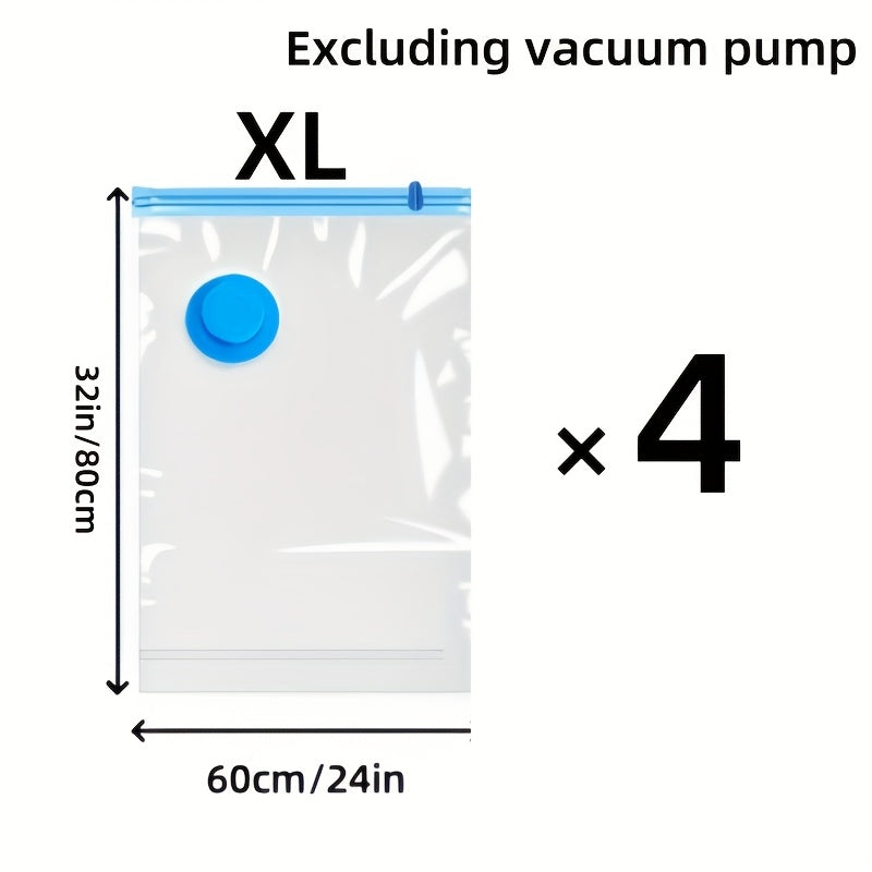 Set of Extra Large Vacuum Storage Bags – Reusable, Waterproof and Space-Saving