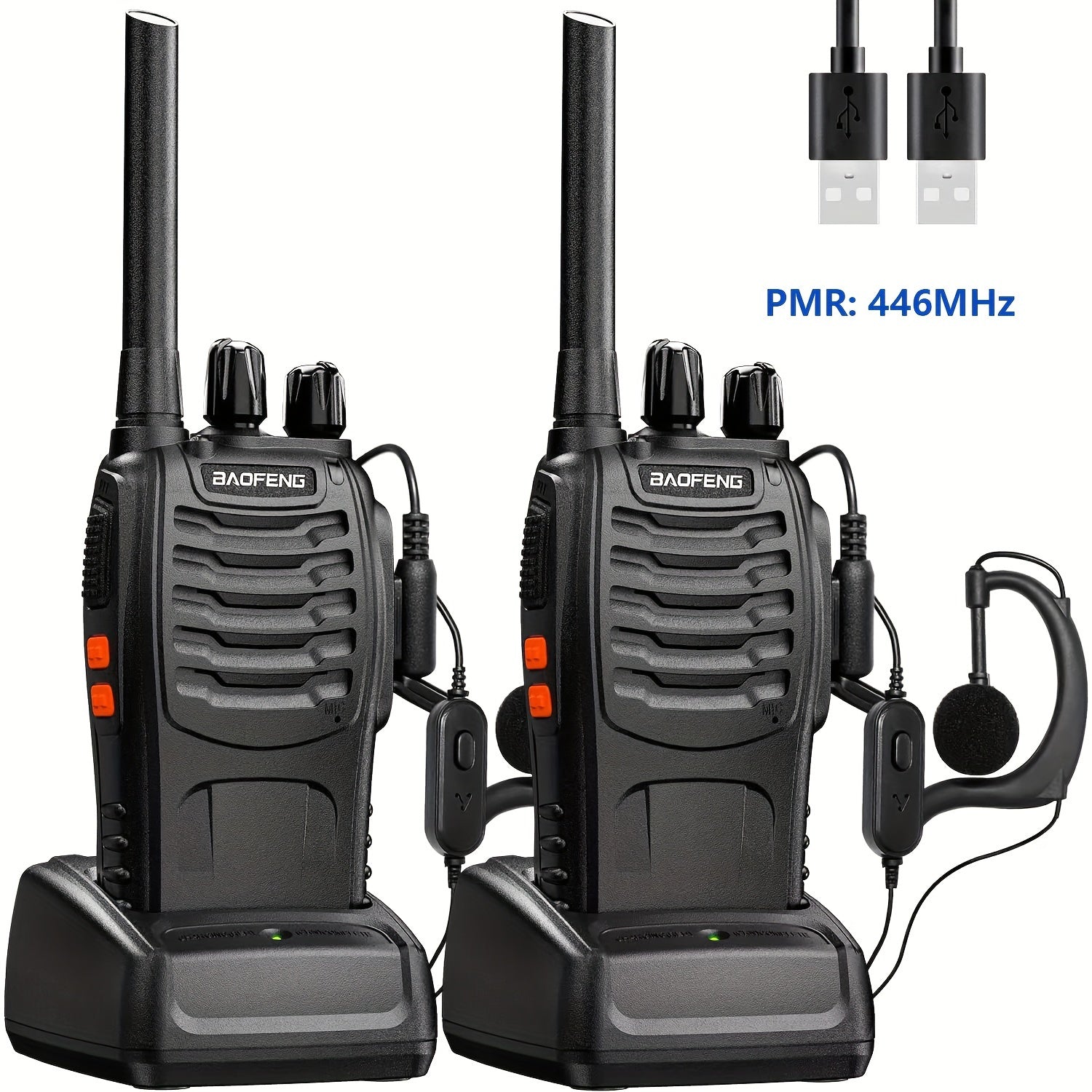 2 Pieces Portable Two-Way Radios – Reliable Communication for Walking, Cycling, and Climbing