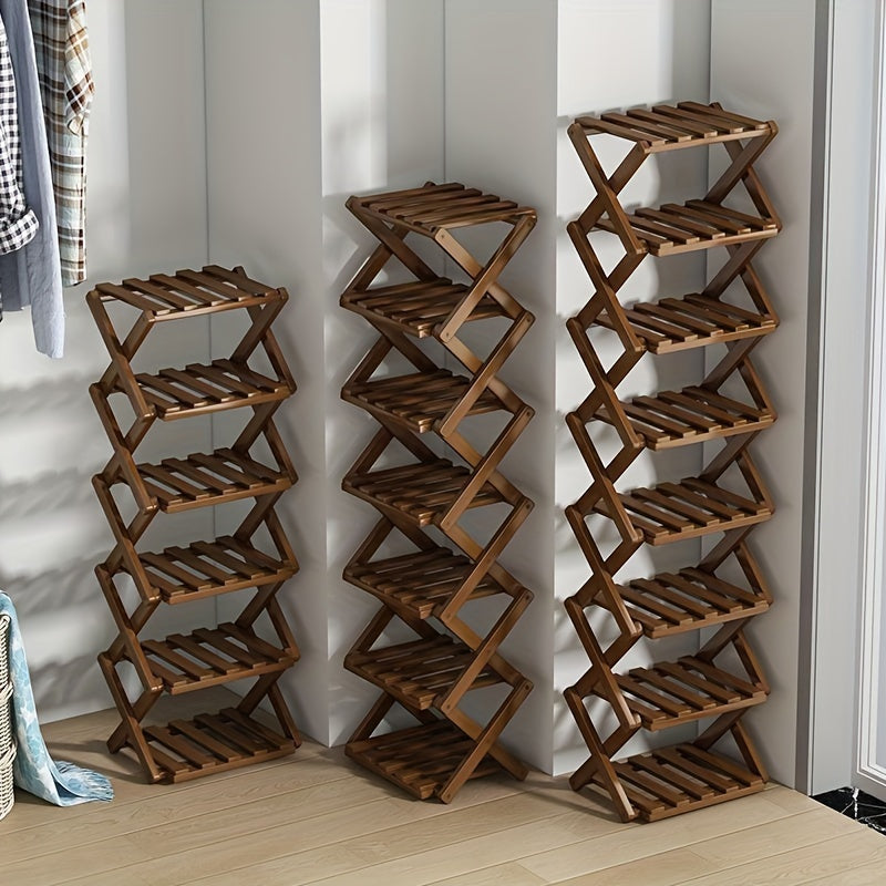 Smart Bamboo Shoe Rack – Compact and Practical for Any Entrance
