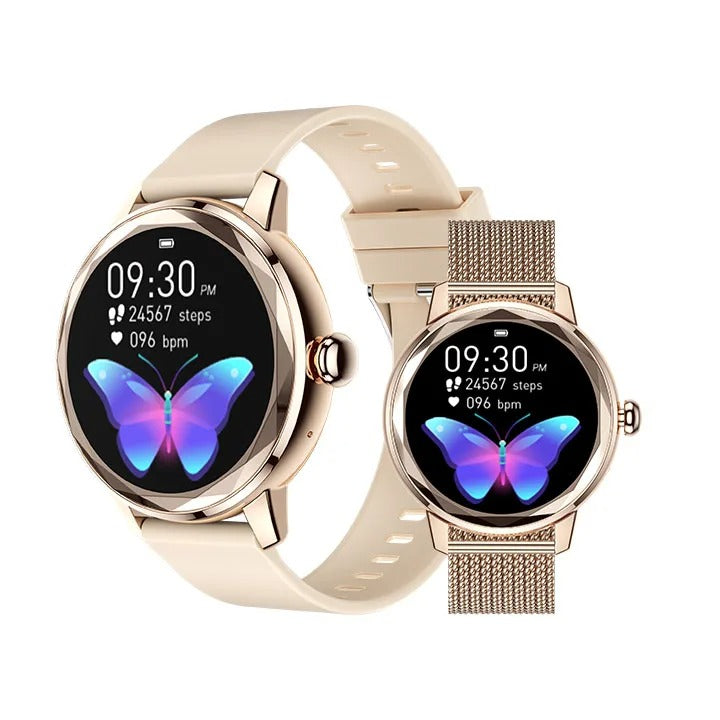 Ladies Smartwatch Smart Gold – Luxury Sports Watch Stainless Steel