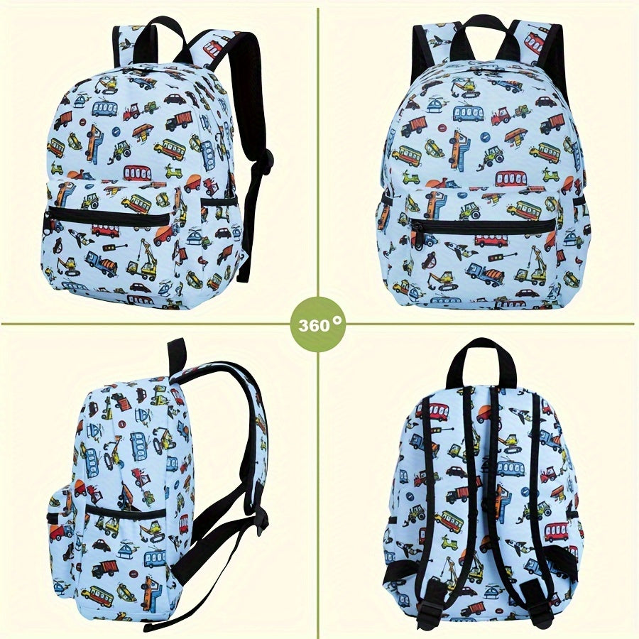 Cheerful Car Backpack for Children - For Adventurous School Days