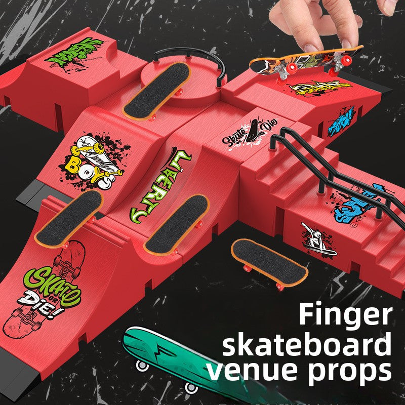 MiniRamp Finger Skatepark – Creative Play Fun and Skills Training