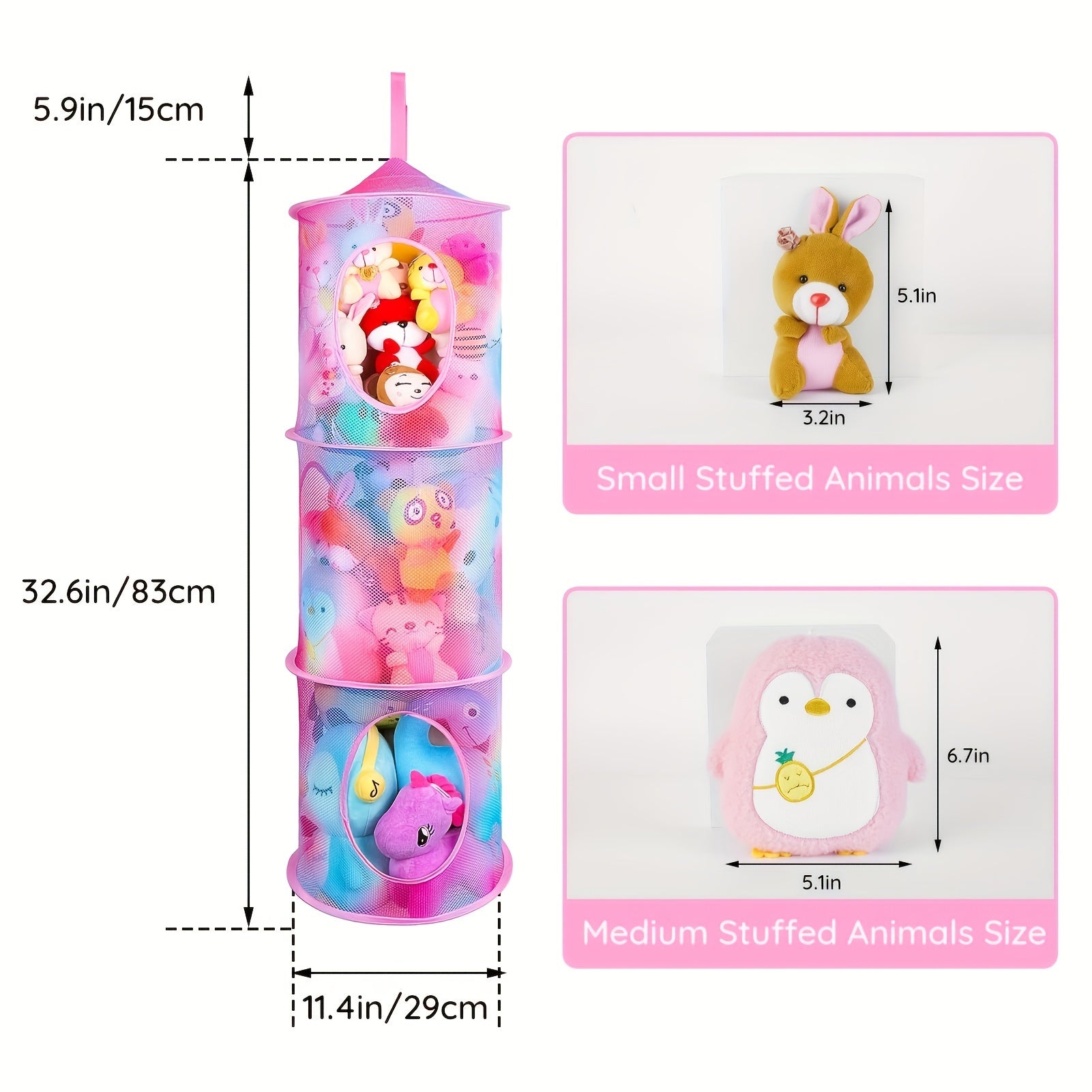 TidyTower 4-Tier Storage Net - Space-Saving and Multifunctional