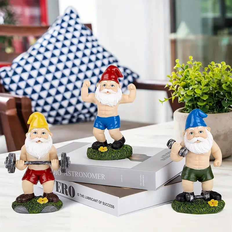 Sporty Dwarfs - Funny Garden Statues for a Playful Atmosphere
