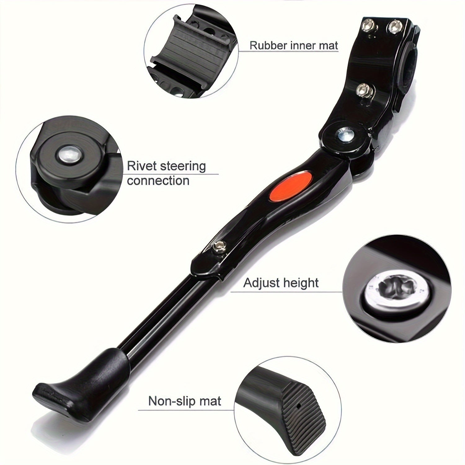 Adjustable Bicycle Stand – Sturdy Side Kickstand for a Stable Parking Spot