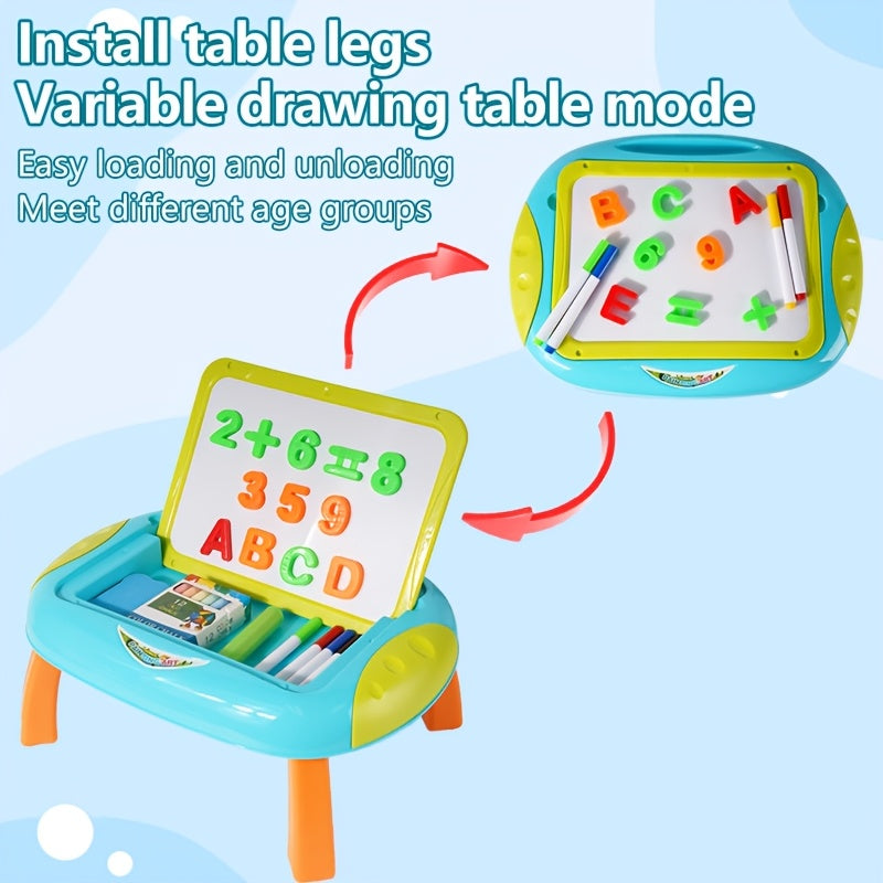 Educational Drawing Board for Children – Double-Sided with Magnetic Numbers and Letters for Creative Learning