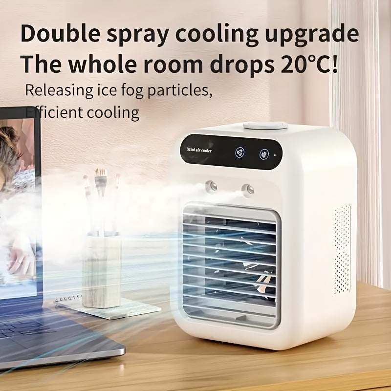 Portable Mini Air Conditioner – All-in-One Humidifier & Fan