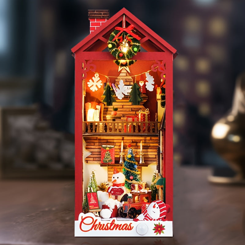 DIY Miniature Christmas House – 3D Puzzle Set for Christmas and Festive Decoration