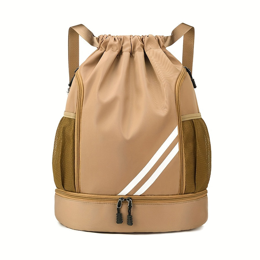 Stylish Nylon Gym Bag with Drawstring – Practical and Waterproof for Sports and Travel