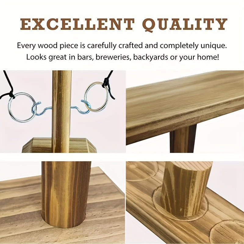 Wooden Ring Toss Game – Traditional and Challenging
