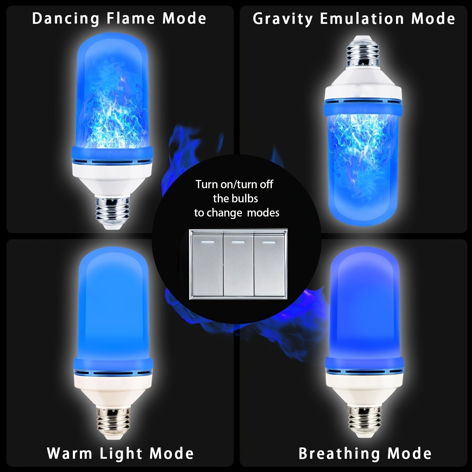FlameGlow LED Lights - Magical Flame Effect in Two