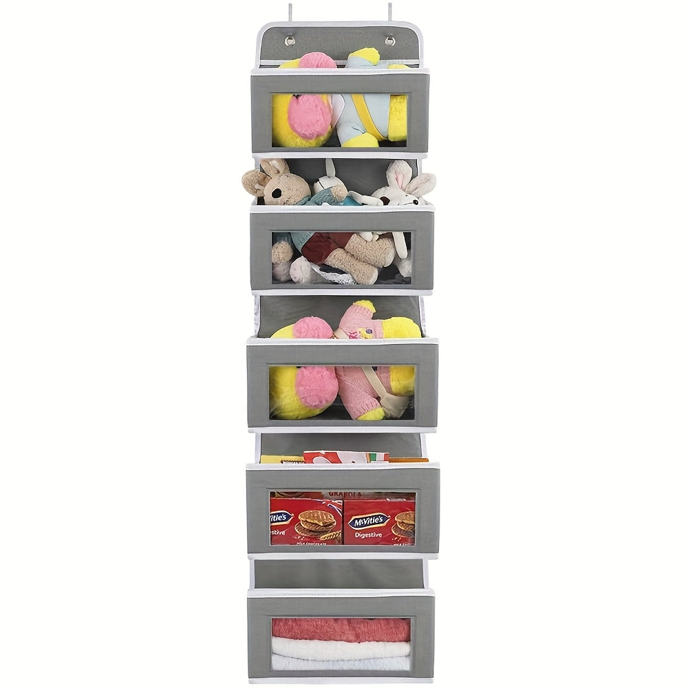 5-Layer Hanging Storage System – Ideal for Bedroom, Bathroom, and Kitchen