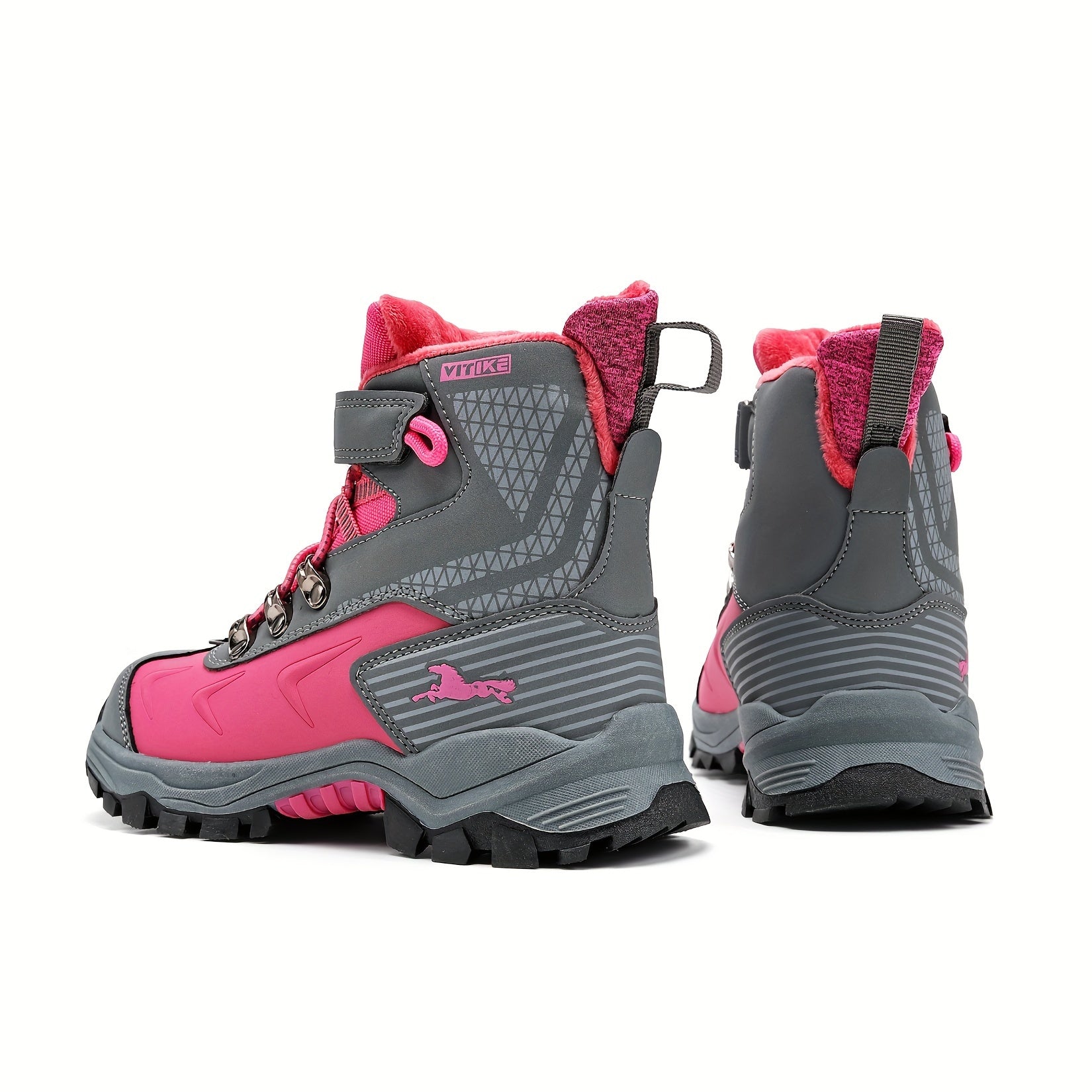 Ladies High-Top Snow Boots – Non-Slip Walking Shoes with Warm Lining