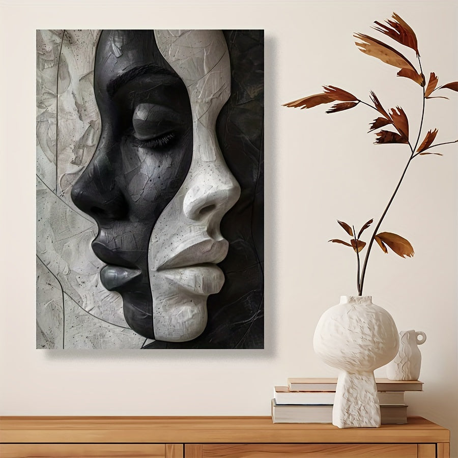 Abstract Female 3D Portrait – DIY Canvas Set for Art Lovers