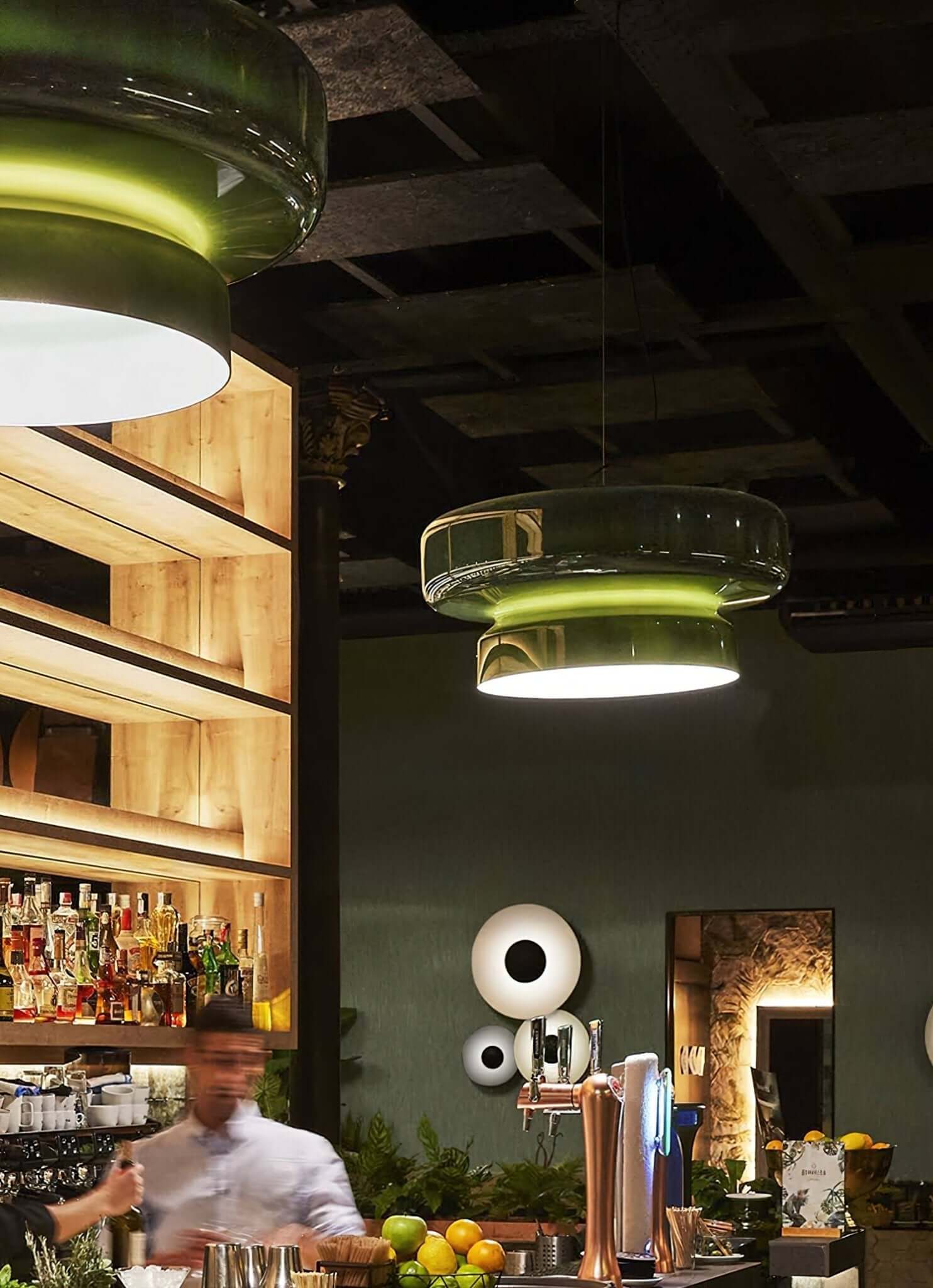 Bohemian Style Pendant Light - Glass & Metal LED