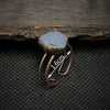 Natural Raw Stone Birth Ring – Selina