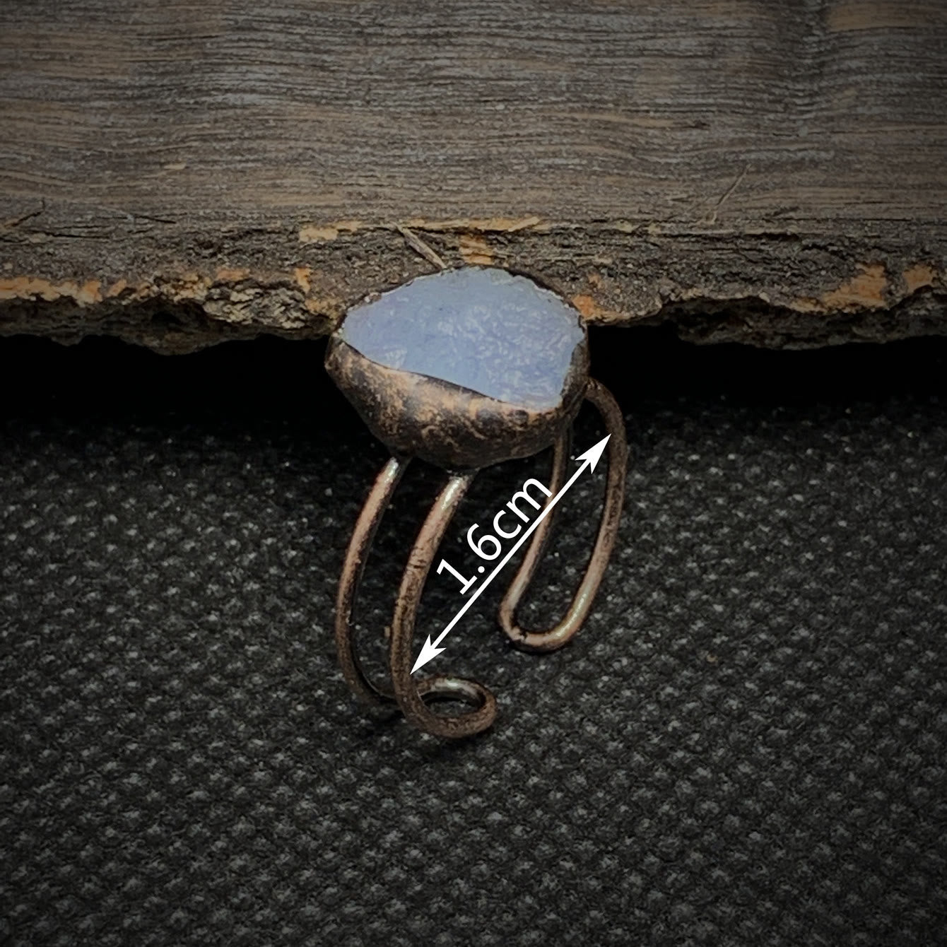 Natural Raw Stone Birth Ring – Selina