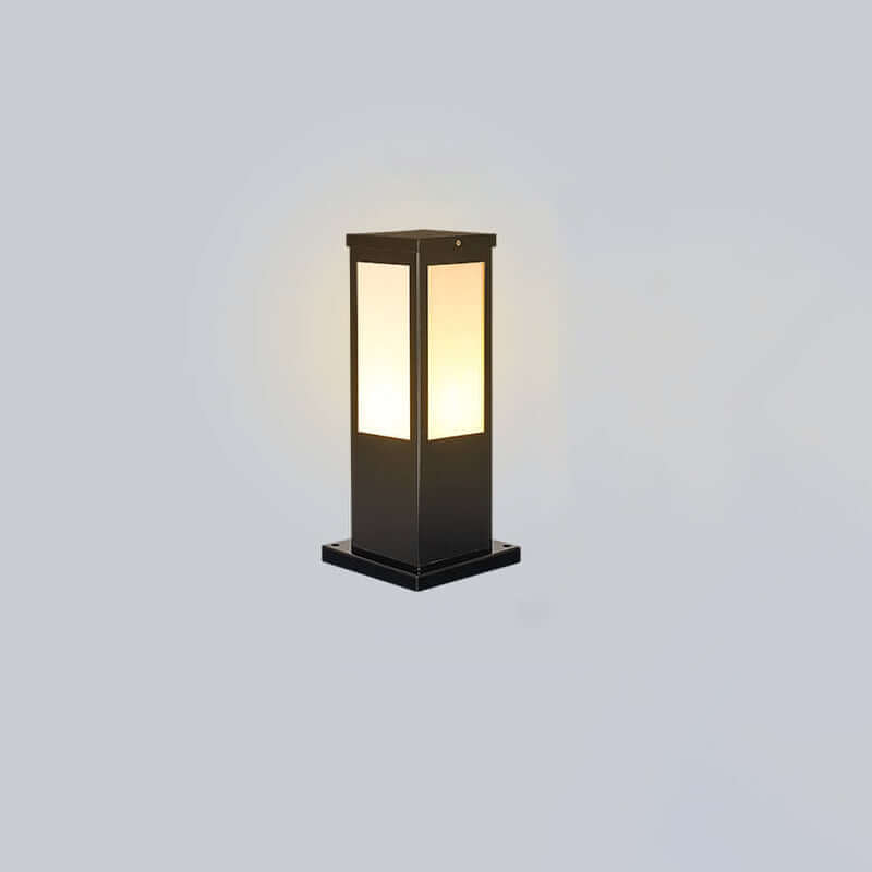 Modern Outdoor Lantern - Square LED Garden Lamp