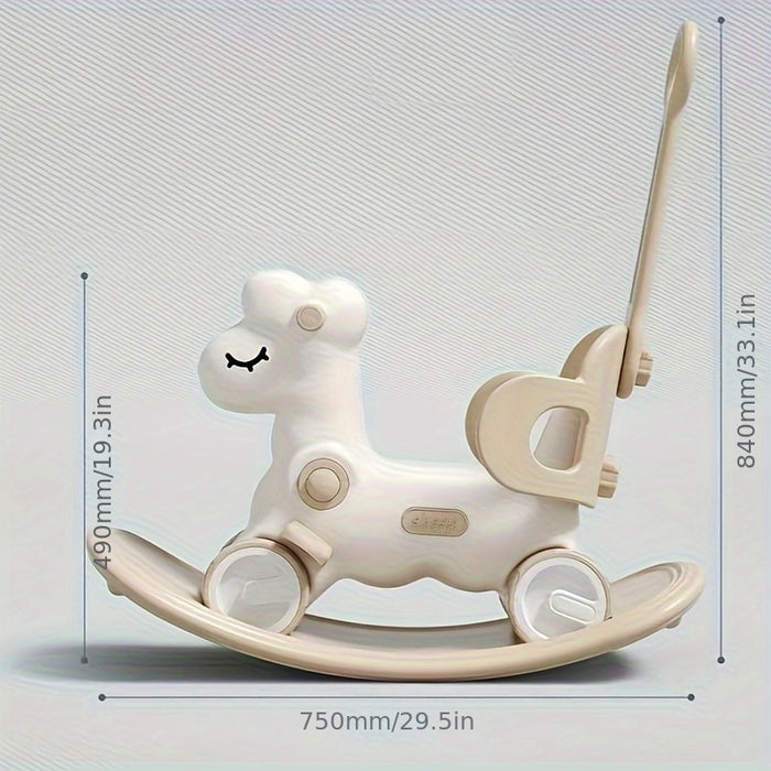 Twist & Ride: 2-in-1 Baby Rocking Horse and Balance Bike - Safe and Fun Toy