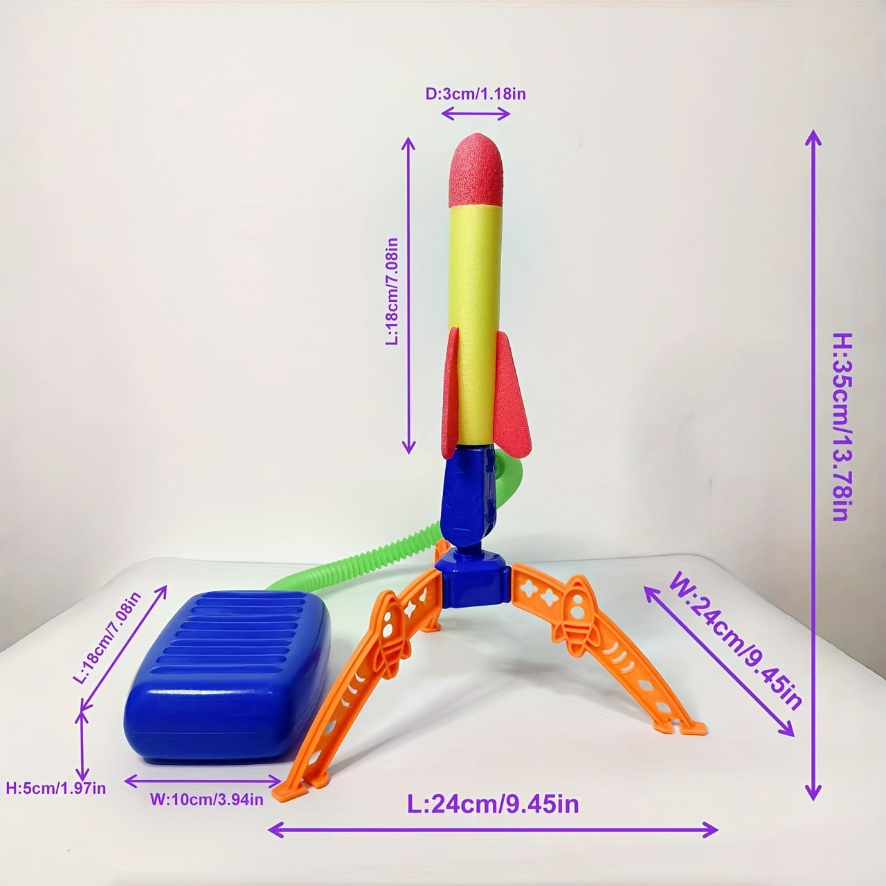 Foot Pump Rocket Launcher – Splendid Outdoor Fun with Colourful Rockets