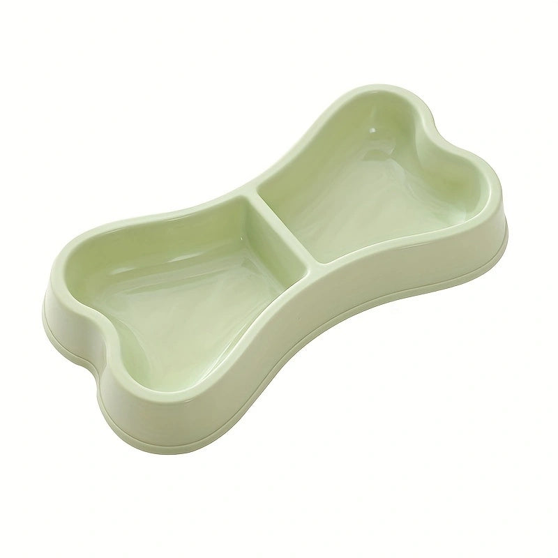 Macaron Bone-Shaped Double Dog Bowl – Practical and Stylish Dining for Your Dog