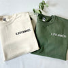 BondEssence Premium Couple Hoodie | Customized Romantic Sweatshirt with Roman Date