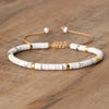 Braided Bracelet with 2.4 mm Natural Stone Beads – Seraphina