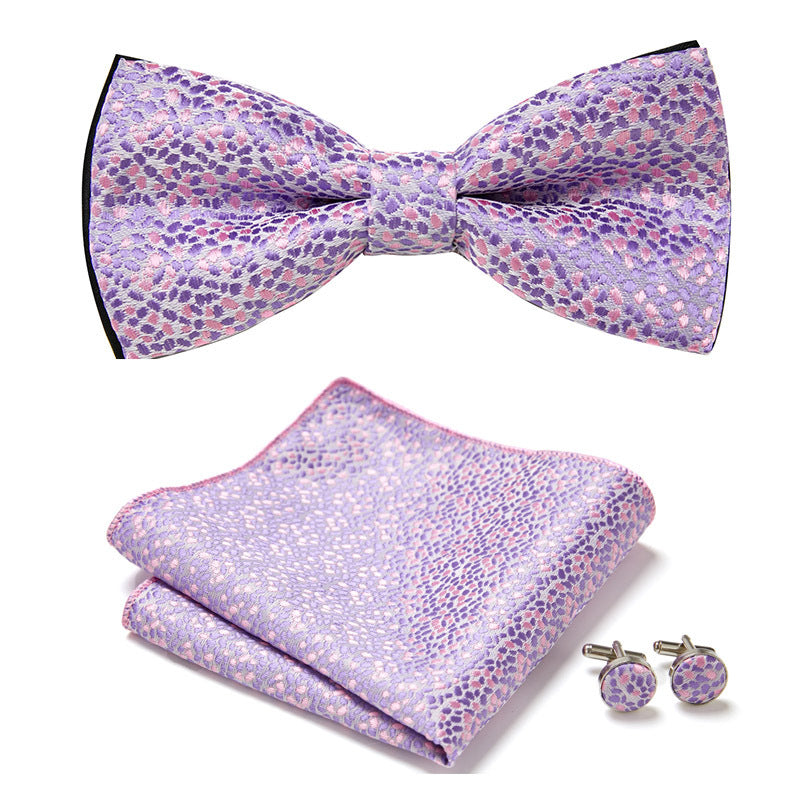 Three-Piece Set with Stylish Bow Ties