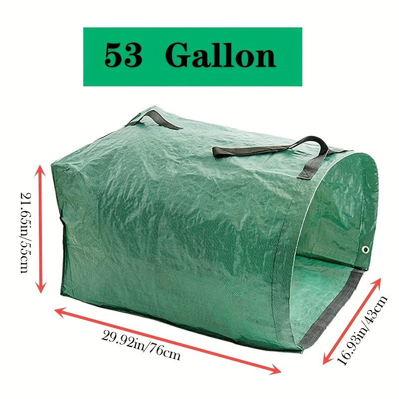 Large Garden Waste Bag - Durable and Reusable, 53 Gallon Capacity