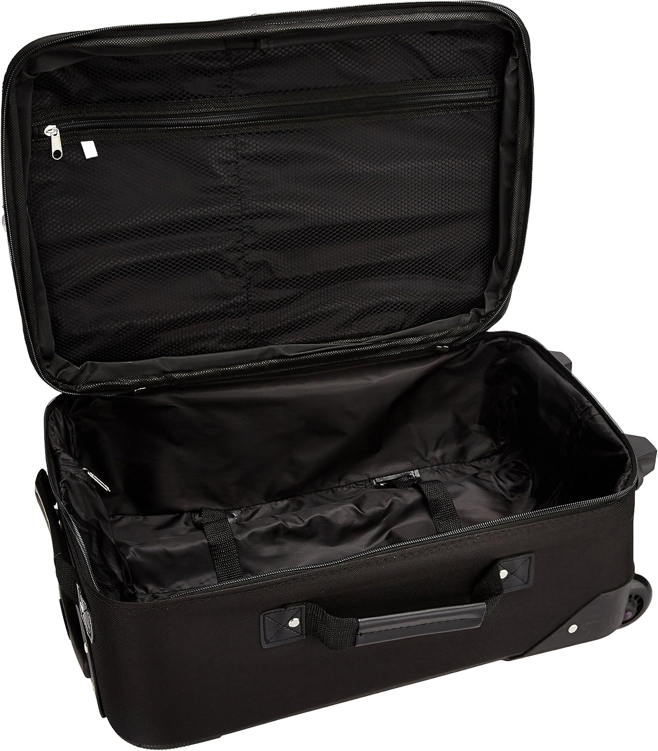 2-Piece Softside Upright Luggage Set with Cabin Bag & Smooth-Running Wheels