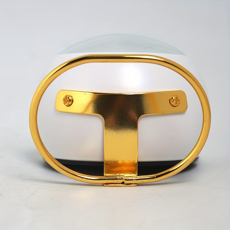 Nordic Silent Desk Clock – Luminous Hands & Metal Frame