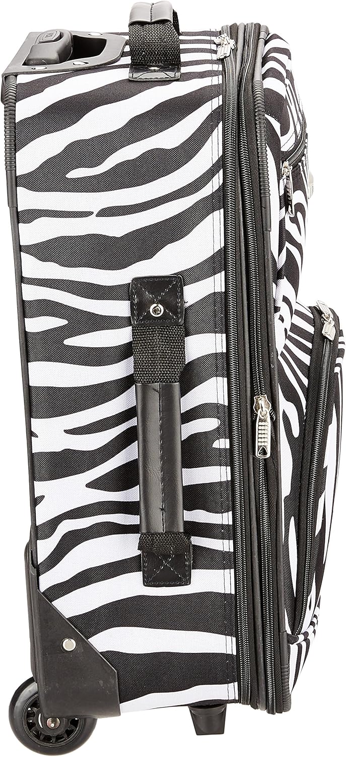 2-Piece Softside Upright Luggage Set with Cabin Bag & Smooth-Running Wheels